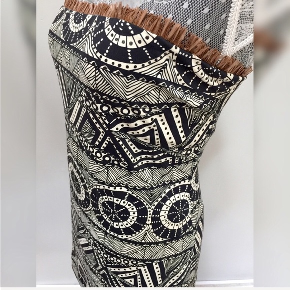 Alexis Strapless Tribal Mini Dress - Picture 3 of 6